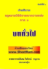 คำอธิบาย กฏหมายวิธีพิจารณาความแพ่ง ภาค 1 บททั่วไป (ศาสตราจารย์พิเศษ ไพโรจน์)