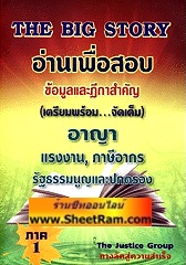 The Big Story อ่านเพื่อสอบ อาญา แรงงาน ภาษีอากร รัฐธรรมนูญและปกครอง (TJG)